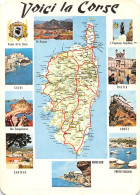20 CALVI Bastia Corte Carte Map Plan Du Départemen De La Corse Cartoguide N° 64 \ML4000 - Calvi