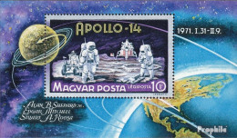 Ungarn Block80A (kompl.Ausg.) Postfrisch 1971 Apollo 14 - Blocks & Sheetlets