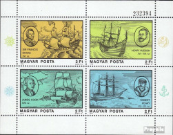 Ungarn Block132A (kompl.Ausg.) Postfrisch 1978 Seefahrer Und Entdecker - Blocks & Sheetlets