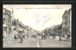 CPA Lens, Le Boulevardt Des Ecoles Et La Maison Des Associations - Lens