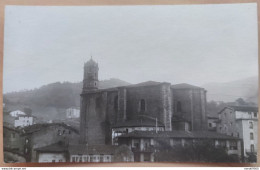 CARTE PHOTO CPA ESPAGNE EIBAR Iglesia  Parroquial Foto Indalecio Ojanguren Eibar - Guipúzcoa (San Sebastián)