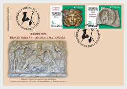 Romania 2025 FDC's Europa - National Archaeological Discoveries 2v MNH - Briefe U. Dokumente