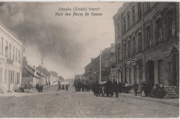 Lithuania Lietuva Germany Deutschland 1915 Schaulen Brennt! Siauliai Szawle, Nach Dem Abzug Der Russen - Lithuania
