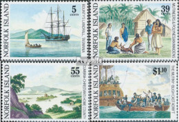 Norfolk-Insel 455-458 (kompl.Ausg.) Postfrisch 1989 Meuterei Auf Der Bounty - Ile Norfolk
