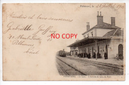 45 - PITHIVIERS - La Gare - L'Arrivée Du Train De Paris. 1909. - Pithiviers