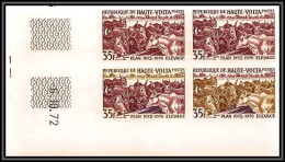 93378 Haute Volta N°276 élevage 1972 Vaches Caws Bull Livestock Coin Daté Essai Proof Non Dentelé Imperf ** MNH - Agriculture
