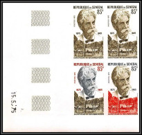 93352 Sénégal N°414 Albert Schweitzer Coin Daté Essai Proof Non Dentelé Imperf ** MNH - Albert Schweitzer