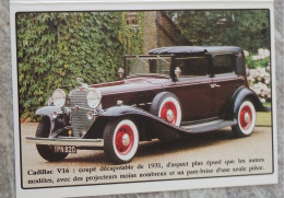 Petit Calendrier De Poche 1994 Voiture Cadillac V12  Pharmacie Ile Rousse Corse - Petit Format : 1991-00
