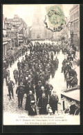 CPA Lens, Obsèques Du Leutenant Lautour Du 5e Dragons De Compiège 1906, Les Ministres Et Les Autorités - Lens