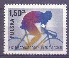Poland 1977 Mi 2503 Fi 2355 MNH  (ZE4 PLD2503) - Cycling
