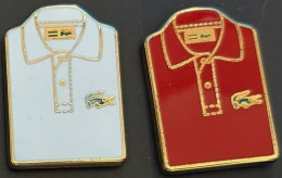 POLO OFFERT PAR LACOSTE - EGF - BLANC & ROUGE - ARTHUS BERTRAND - PARIS - FRANCE - FANCIA - CROCODILE - FRANKREICH -(30) - Arthus Bertrand