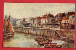 FOLKESTONE.  FISH MARKET ART BY  F W BURTON  OIL FACSIMILE - Folkestone