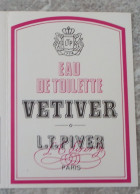 Petit Calendrier De Poche Parfumé 1998 Eau De Toilette Vetiver L T Piver - Coiffeur Coiffure Chatellerault Vienne - Petit Format : 1991-00