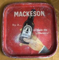 Ancien Plateau Tray Metal Pub Biere Mackeson Bar Bistrot - Autres & Non Classés