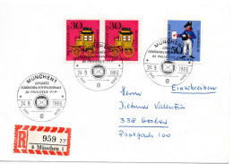 80375 - Bund - 1966 - FIP-Kongress 2W MiF A R-FDC ESST MÜNCHEN -> Goslar - Autres & Non Classés