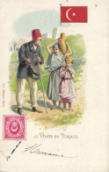 PC POSTS OF THE WORLD, LA POSTE EN TURQUE, Vintage LITHO Postcard (b47870) - Post & Briefboten