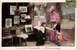 PC CARTOPHILE LA PETITE MARCHANDE MAMAN EST CONSULTEE (a45361) - Post & Briefboten