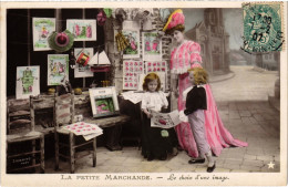 PC CARTOPHILE LA PETITE MARCHANDE LE CHOIX D'UNE IMAGE (a45363) - Post & Briefboten