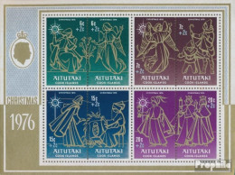 Aitutaki Block12 (kompl.Ausg.) Postfrisch 1976 Weihnachten - Aitutaki