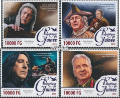 Guinea 11638-11641 (kompl. Ausgabe) Postfrisch 2016 Alan Rickman - Guinée (1958-...)
