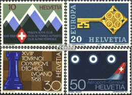 Schweiz 870-873 (kompl.Ausgabe) Postfrisch 1968 Jahresereignisse - Neufs