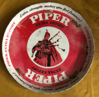 Biere Piper Ancien Plateau Tray Metal Pub Biere Bar Bistrot - Autres & Non Classés