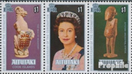 Aitutaki 295-297 Dreierstreifen (kompl.Ausg.) Postfrisch 1978 Königin Elisabeth II. - Aitutaki