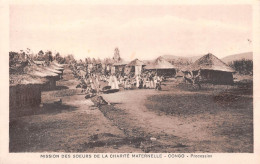 CONGO BRAZZAVILLE Procession Des Soeurs De La Charité Maternelle Mission Carte Vierge Non Voyagé 2 Scans N° 9 \ML4037 - Brazzaville