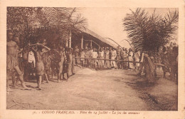 CONGO BRAZZAVILLE Fêtes Du 14 Juillet Le Jeu Des Anneaux Carte Vierge Non Voyagé 2 Scans N° 12 \ML4037 - Brazzaville