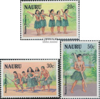 Nauru 330-332 (kompl.Ausg.) Postfrisch 1987 Einheimische Tänze - Nauru