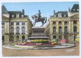 Cpsm Orléans, Place Du Martroi, Statue De Jeanne D'Arc, Rue Royale (lt13) - Chatillon Sur Loire