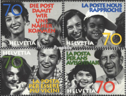 Schweiz 1625-1628 (kompl.Ausg.) Postfrisch 1997 Die Post - Neufs