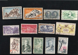 (10) Cecoslovacchia - Lotton. 13 Francobolli Usati Differenti - Lots & Serien