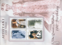 Aitutaki 762-765Klb Kleinbogen (kompl.Ausg.) Postfrisch 2000 Königin Elisabeth - Aitutaki