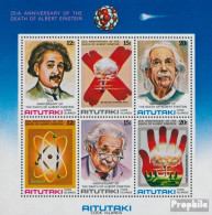 Aitutaki Block29 (kompl.Ausg.) Postfrisch 1980 Albert Einstein - Aitutaki