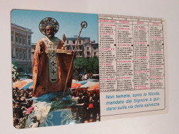 1986  Santo Nicola Bari  Calendarietto Tascabile Calendario Religioso - Small : 1981-90