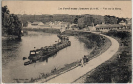 PENICHE   LA FERTE SOUS JOUARRE  VUE SUR LA MARNE - Hausboote