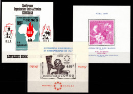 Kongo Kinshasa Block 12-14 Postfrisch #OD251 - Altri & Non Classificati