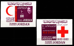 Jordanien Block 5-6 Postfrisch Rotes Kreuz #OD277 - Jordanie