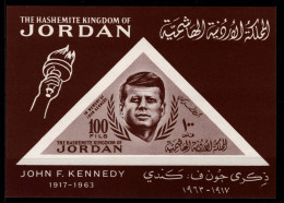 Jordanien Block 13 Postfrisch Kennedy #OD281 - Jordanie