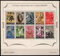 Sao Tome E Principe Block 1 Postfrisch Obst, Früchte #OD255 - Autres & Non Classés
