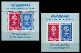 Jordanien Block 1 A+B Postfrisch Malaria #OD273 - Jordanie