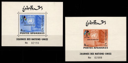 Afghanistan Block 34 A + 35 B Postfrisch UNO #OD308 - Afghanistan