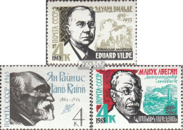 Sowjetunion 3114-3116 (kompl.Ausg.) Postfrisch 1965 Schriftsteller Und Dichter - Ungebraucht