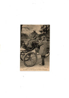 C P A  ANIMEE  LES PETITS METIERS DE PARIS LES FEMMES COCHER Melle VILAIN   CIRCULEE  1907 - Ambachten In Parijs
