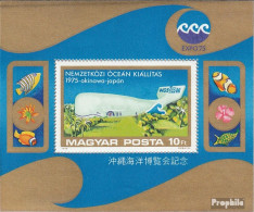 Ungarn Block112A (kompl.Ausg.) Postfrisch 1975 EXPO 75 - Blocks & Sheetlets