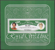 1981 Tuvalu Royal Wedding MS MNH SG N. MS 174 - Tuvalu