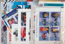 Motive Briefmarken-10 Verschiedene Formel 1-Auto Blöcke - Auto's