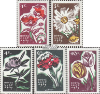 Sowjetunion 3046-3050 (kompl.Ausg.) Postfrisch 1965 Blumen - Ungebraucht