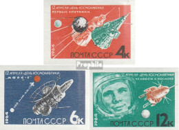 Sowjetunion 2895B-2897B (kompl.Ausg.) Ungezähnt Postfrisch 1964 Tag Der Kosmonauten - Ungebraucht